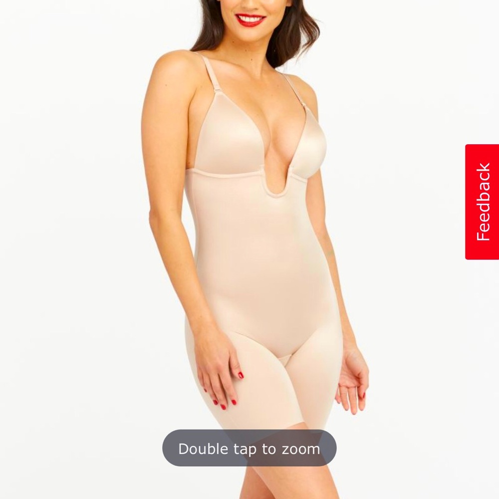 NEVER WORN SPANX MID-THIGH BODY SUIT